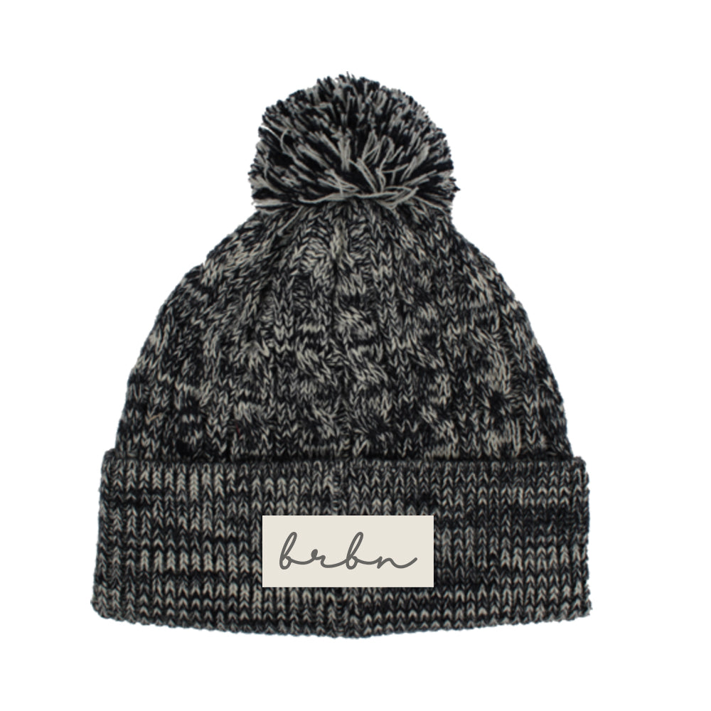 Aspen Knit Cap with Faux suede patch