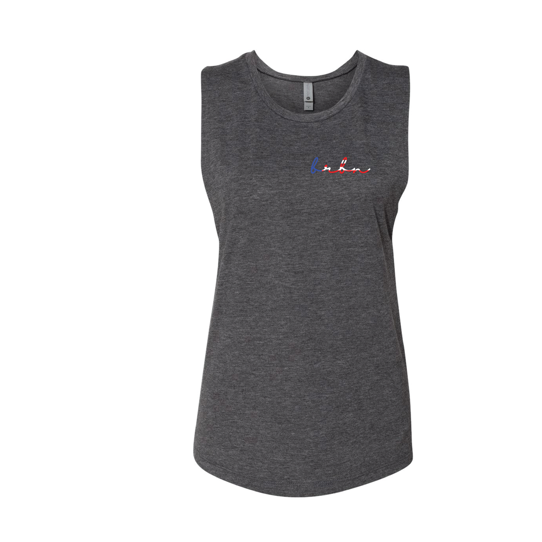 Ladies USA Bottle Muscle Tank